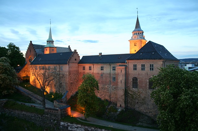 Il castello di Akershus a Oslo. la capitale della Norvegia