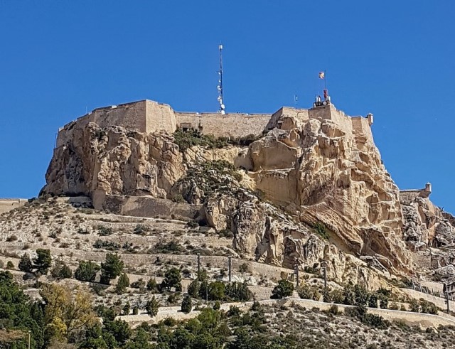 Castello di Santa Barbara ad Alicante in Spagna